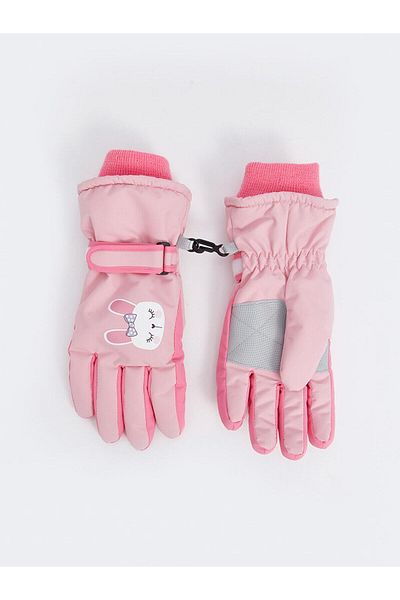 LC Waikiki LCW ACCESSORIES Schneehandschuhe für Mädchen mit Kaninchen-Aufdruck
