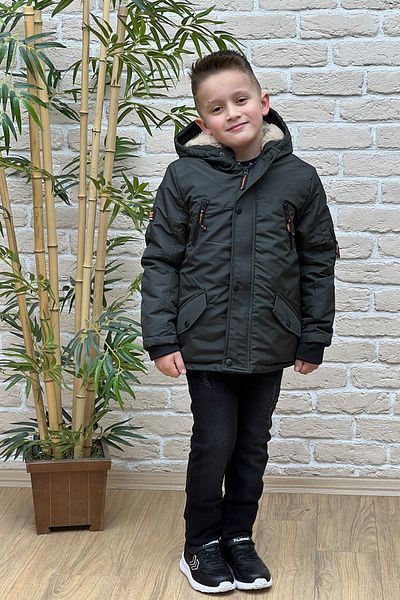 PIQUE Boy's Furry Hooded Sea Coat