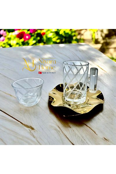 Paşabahçe Luxury 18 Piece Tea & Coffee Set