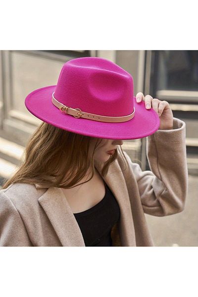 ARDSU Φθινοπωρινό Χειμερινό Unisex Τσόχα Ζώνη Fedora Βαμβακερή ζώνη με φαρδύ γείσο