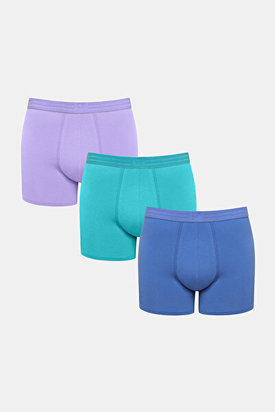 Penti Line Belt Çok Renkli 3lü Boxer