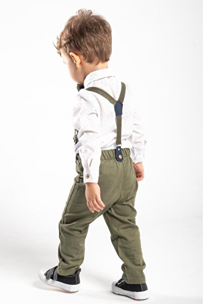 Çelix Kids Bow Tie Salopet Set for Baby and Child - Shirt and Pants