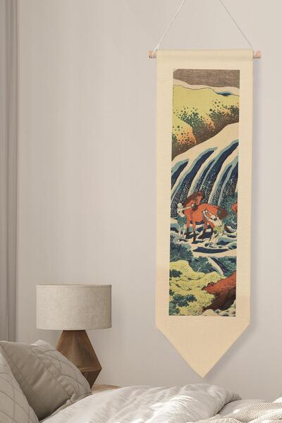 Postifull Duvar Halısı Pinterest Dekoru, Hokusai Sanat Serisi 100cm Kanvas Fl...