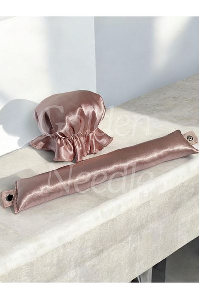 Golden Needle Powder Pink 1-Pack Curler Hair Styler - with Snap Fasteners & Heat Free
