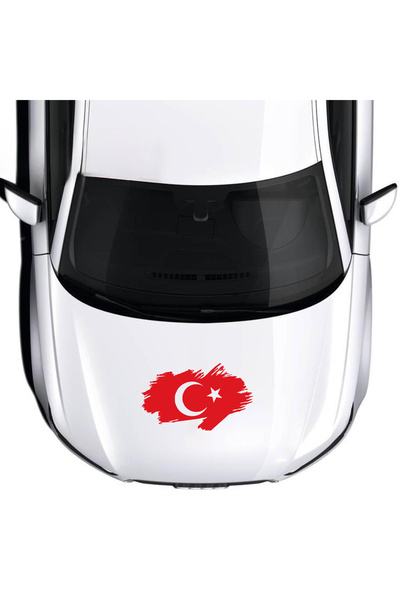 Sönmez Sticker Ay Yıldız Sticker - Türk Bayrağı Sticker - Oto Sticker - Araba...
