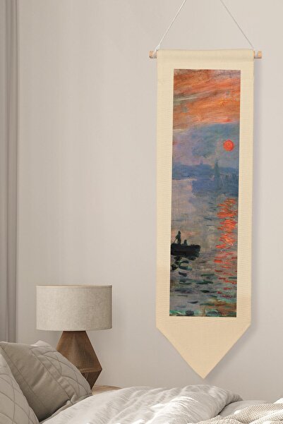Postifull Duvar Halısı Pinterest Oda Dekoru, Monet Sanat Serisi, 100cm Kanvas...