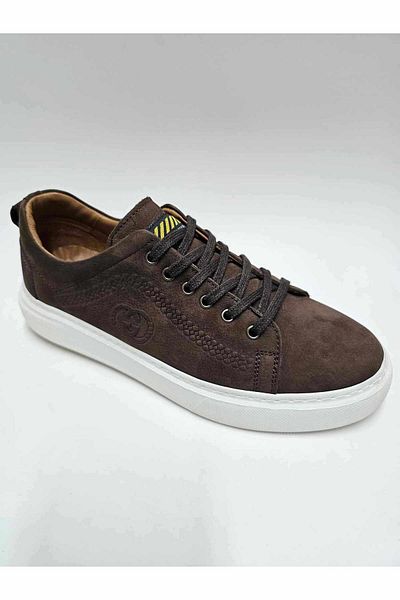 Luis Figo Genuine Leather Brown Nubuck Number 38-39 Lace-Up Men's Shoes