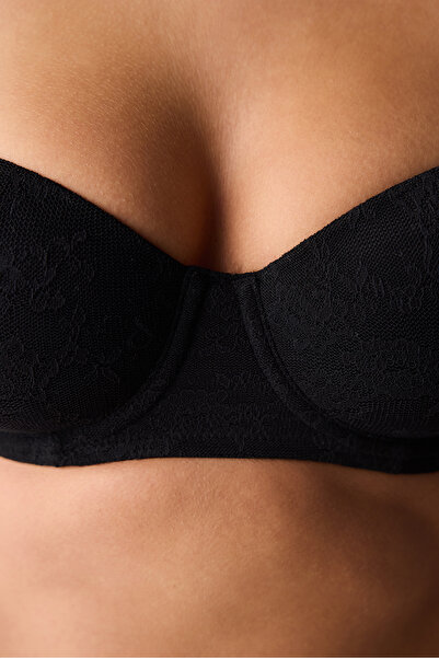 Penti Bloom Lace Dantel Siyah Sütyen