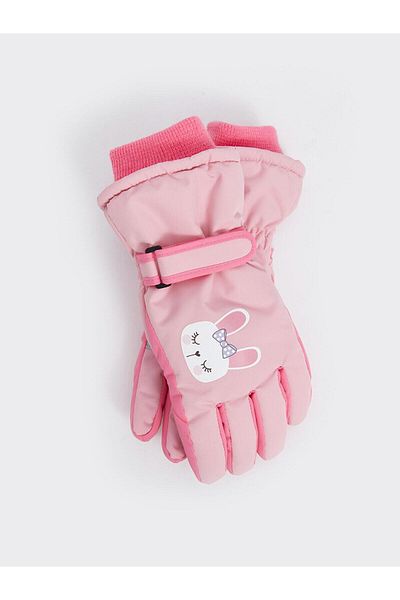 LC Waikiki LCW ACCESSORIES Schneehandschuhe für Mädchen mit Kaninchen-Aufdruck