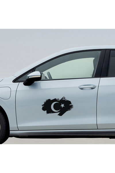 Sönmez Sticker Ay Yıldız Sticker - Türk Bayrağı Sticker - Oto Sticker - Araba...