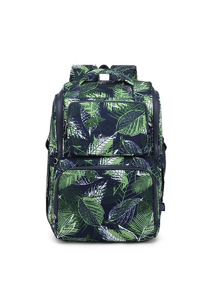 SMART BAGS حقيبة ظهر للأم والطفل من القماش المجعد موديل 3000