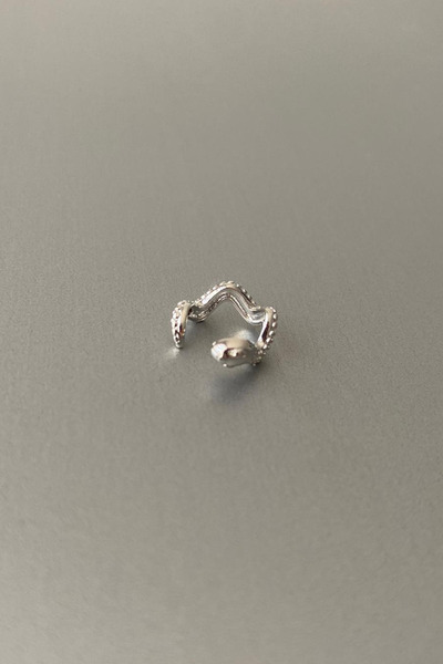 Jaida Moda Unisex Compression Non-Perforated Snake Pattern Steel Cartilage Earrings Ear Cuff