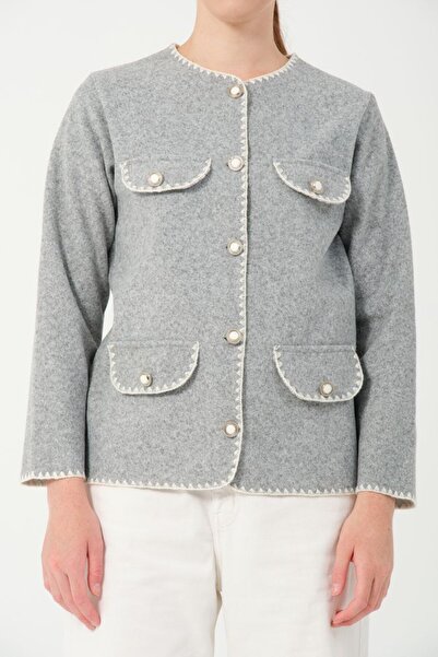 PİNK FLY В'язаний кардиган з чотирма кишенями