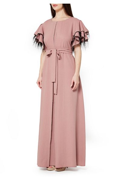 Amri Round Neck Long Dress