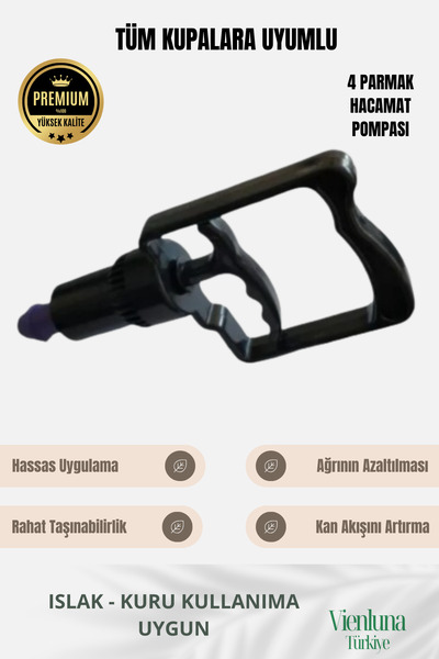 vienluna Özel Seri Her Kupaya Uygun 4 Parmak Islak Kuru Kullanıma Uyumlu Daya...