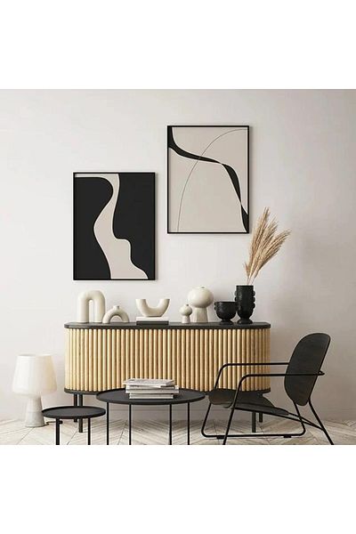 Linacci Set de masă Fenomen din sticlă albă în stil modern cu două rame metalice negre