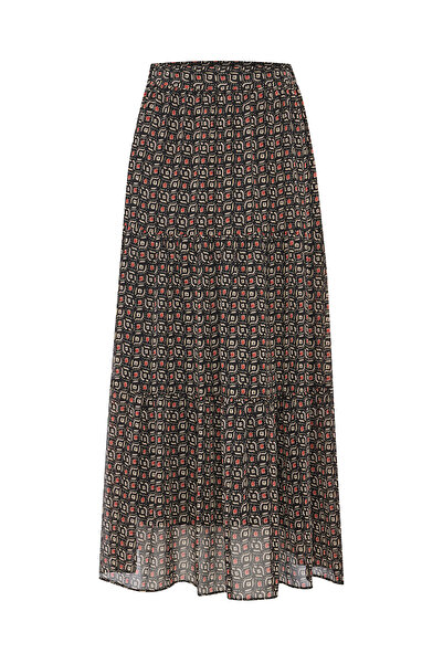 Mudo Printed Midi Skirt