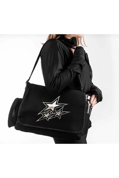 Aesthia Geantă Messenger imprimată cu design special 3D Three Star-Mondoningal