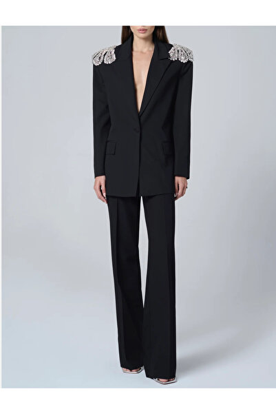 Bohai Design Siyah Blazer Ceket-Pantolon  Tasarım Alt-Üst Takım Elbise