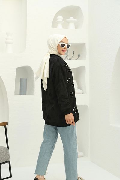 PİNK FLY Μπουφάν Bomber Collar Cap με λεπτομέρεια από Pearl Stone και τσέπες