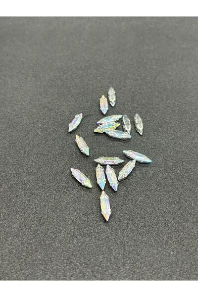 BEİLYS COSMETİCS & ACCESSORY 4x15 mm Navetă argintie Janjan cu carcasă de cri...