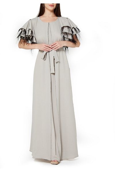 Amri Round Neck Long Dress