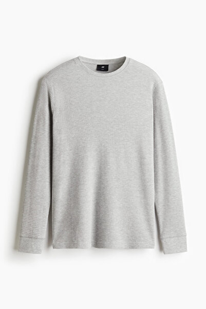 H&M Slim Fit Petek Dokulu Jarse Üst