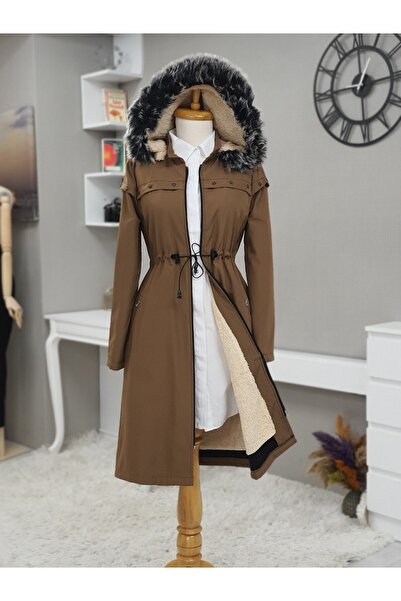 HİJABAYA Παλτό με κουκούλα Star με μεταλλική λεπτομέρεια