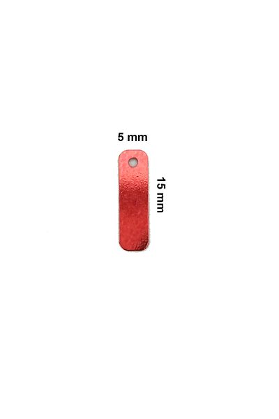 Mu Art Red 15 X 5 mm Lace Edge Handkerchief Ankle Bracelet Evening Sequin Laser Cut Sequins 200 Pieces / 8 Grams