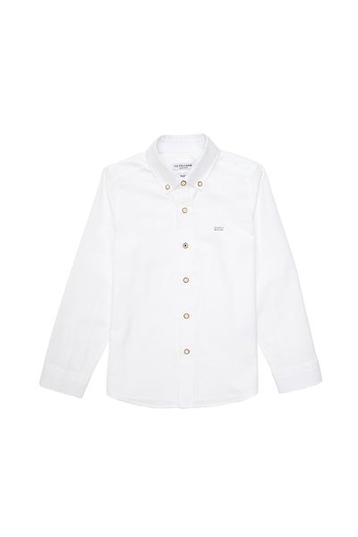 U.S. Polo Assn. Бяла риза с дълъг ръкав за момче 50295636-VR013