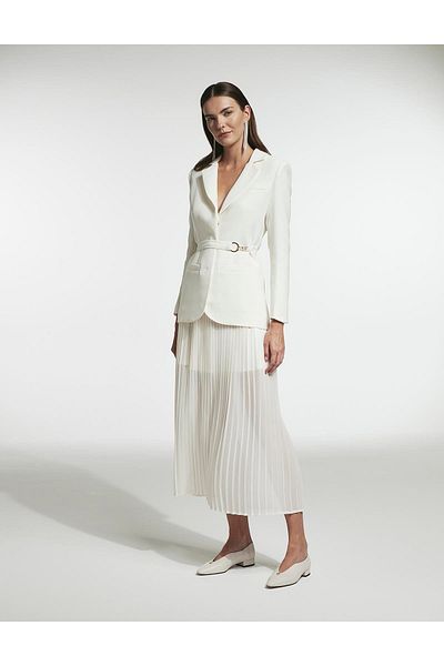 İLVİ Diana Women's Ecru Skirt