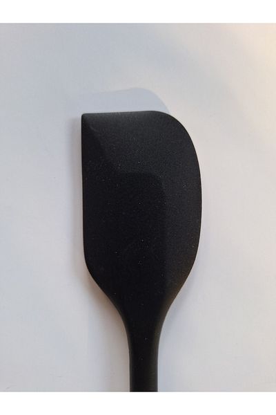 EMPA İvory Non-Barning Non-Stecker Black Silicone Spatula