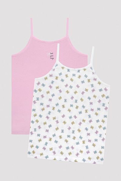 Penti Girl's Butterfly Multicolored 2-Piece Tank Top