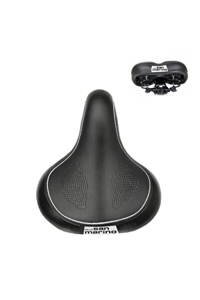 San Marino Bicicletă urbană cu arc ergonomic - Șa lată de 21,5x25,5 cm, scaun...