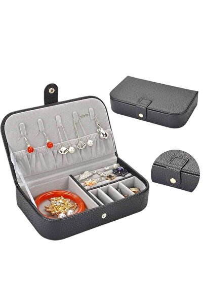 Se Promo Düzenleyici Oval Takı Kutusu Organizer Seyahat Çantası Aksesuar Deko...