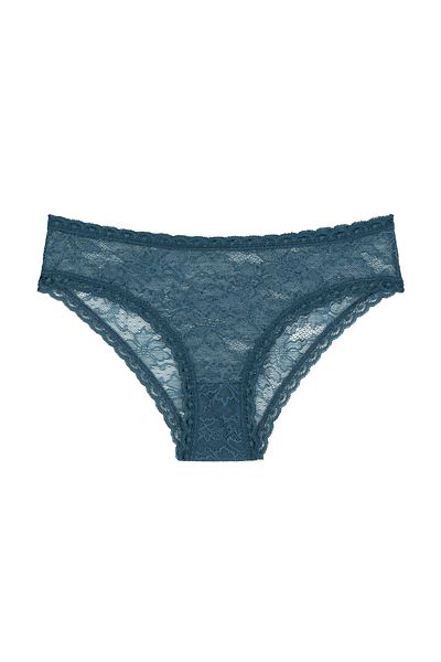 Penti Chiloți brazilian cu talie înaltă Petrol Blue Desire