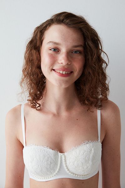 Penti Λευκό ανυψωτικό σουτιέν Bloom Pearl Underwire