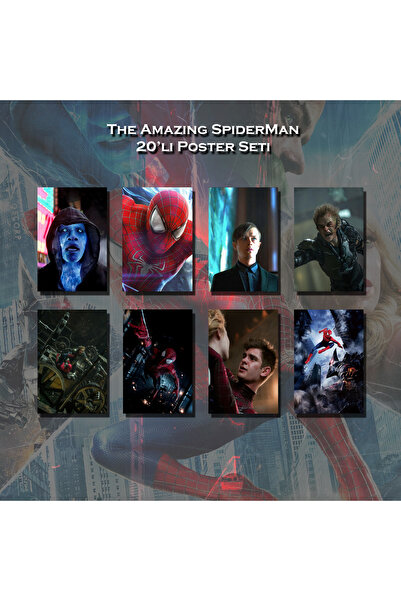 CALLWOOD The Amazing Spider Man 20'li Poster Seti Yüksek Kalite Baskı