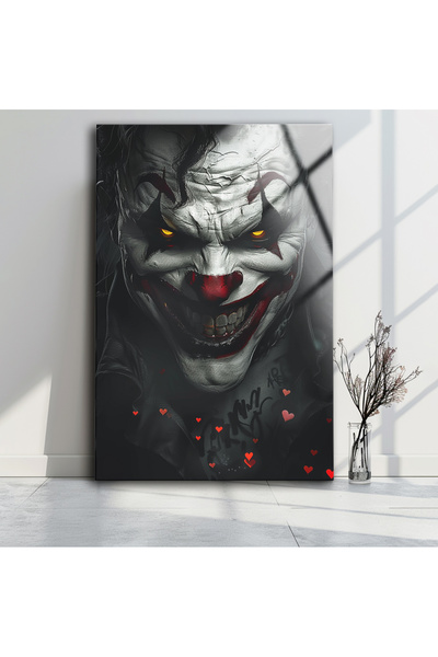 BV DEKOR Decor de perete Joker, imprimare profesională pe sticlă temperată, p...