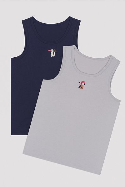 Penti Boy's Castle 2-pack Undershirt