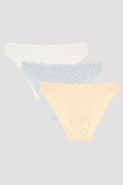 Penti Ανοιχτόχρωμο Soft Pointel Colors 3 τεμαχίων Slip εσώρουχα