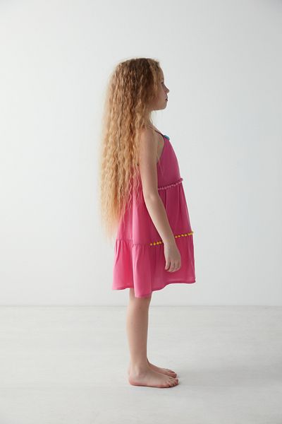 Penti Girl's Colorful Pompom Dress