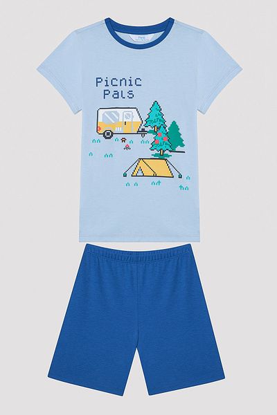 Penti Set de pijamale multicolore 2 piese pentru camping pentru baieti