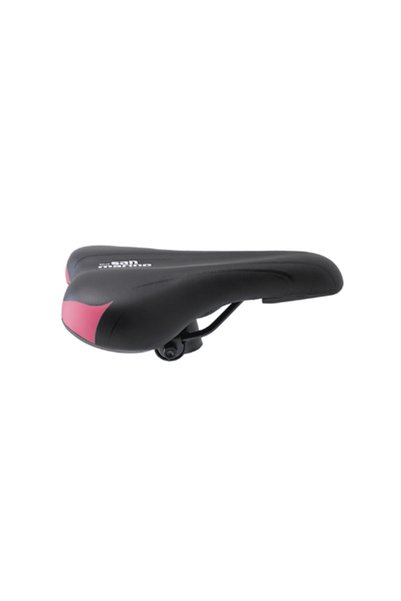 San Marino Mtb/City Bike Saddle-Seat - Durable Construction - Pink/Red/Black