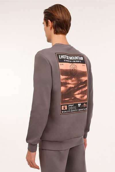 lumberjack ml Γκρι 16urb2029 4pr Σκούρο Γκρι Ανδρικό Πουλόβερ