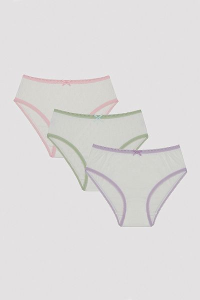 Penti Girl's Basic W 3-Piece Slip Panties