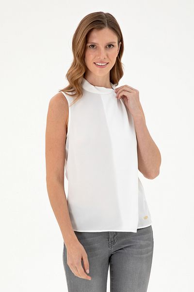 U.S. Polo Assn. Women's Cream Short Sleeve Shirt 50293821 -Vr071