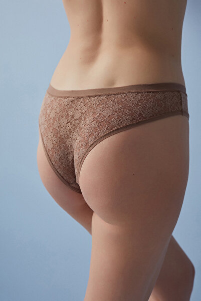 Penti Bej Lacy Dream Brazilian Külot