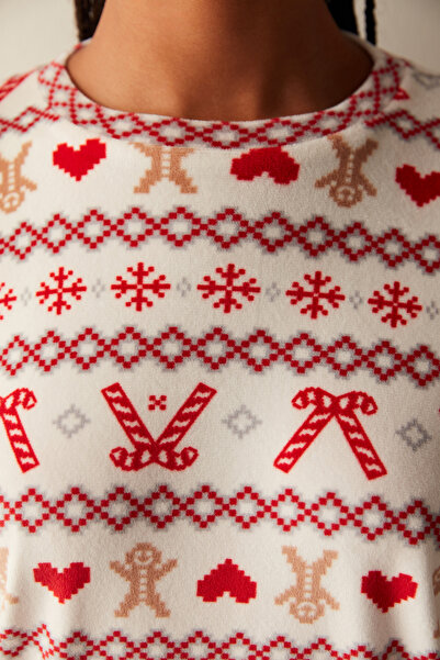 Penti Fuzzy Sweatshirt Pembe Pijama Üstü