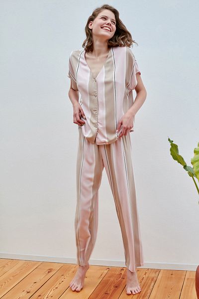 Penti Σετ παντελονιών πουκάμισο Soft Stripes